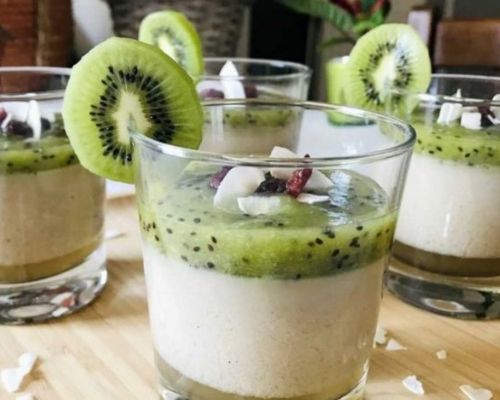 Cách làm Panna Cotta Kiwi kiểu Ý thơm ngon